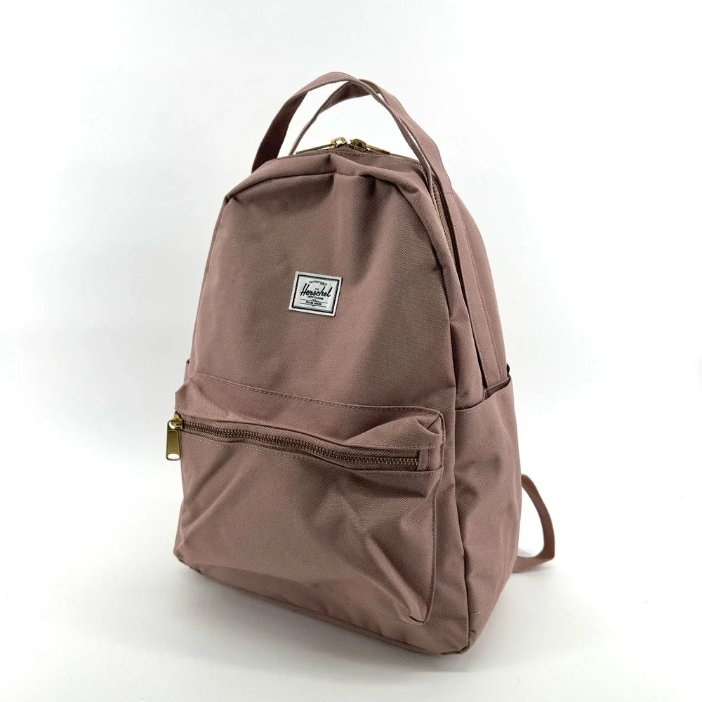 Herschel Supply Co Nova Mini Backpack Womens Ash Rose Pink Gold Zip Travel Bag